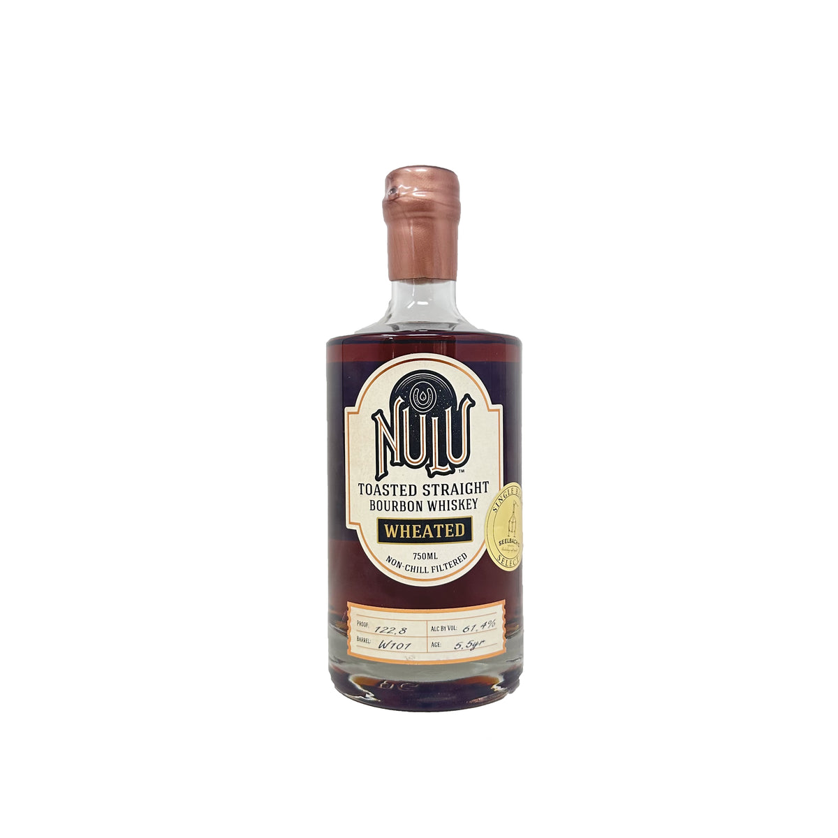 Nulu Toasted Straight Wheated Bourbon Barrel#W101 122.8 proof - Selected by Seelbach's