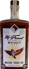 Mt. Pleasant Club Whiskey Ingleside Terrace Rye Whiskey