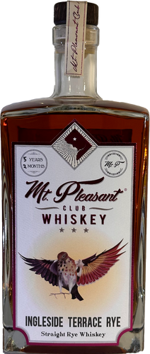 Mt. Pleasant Club Whiskey Ingleside Terrace Rye Whiskey