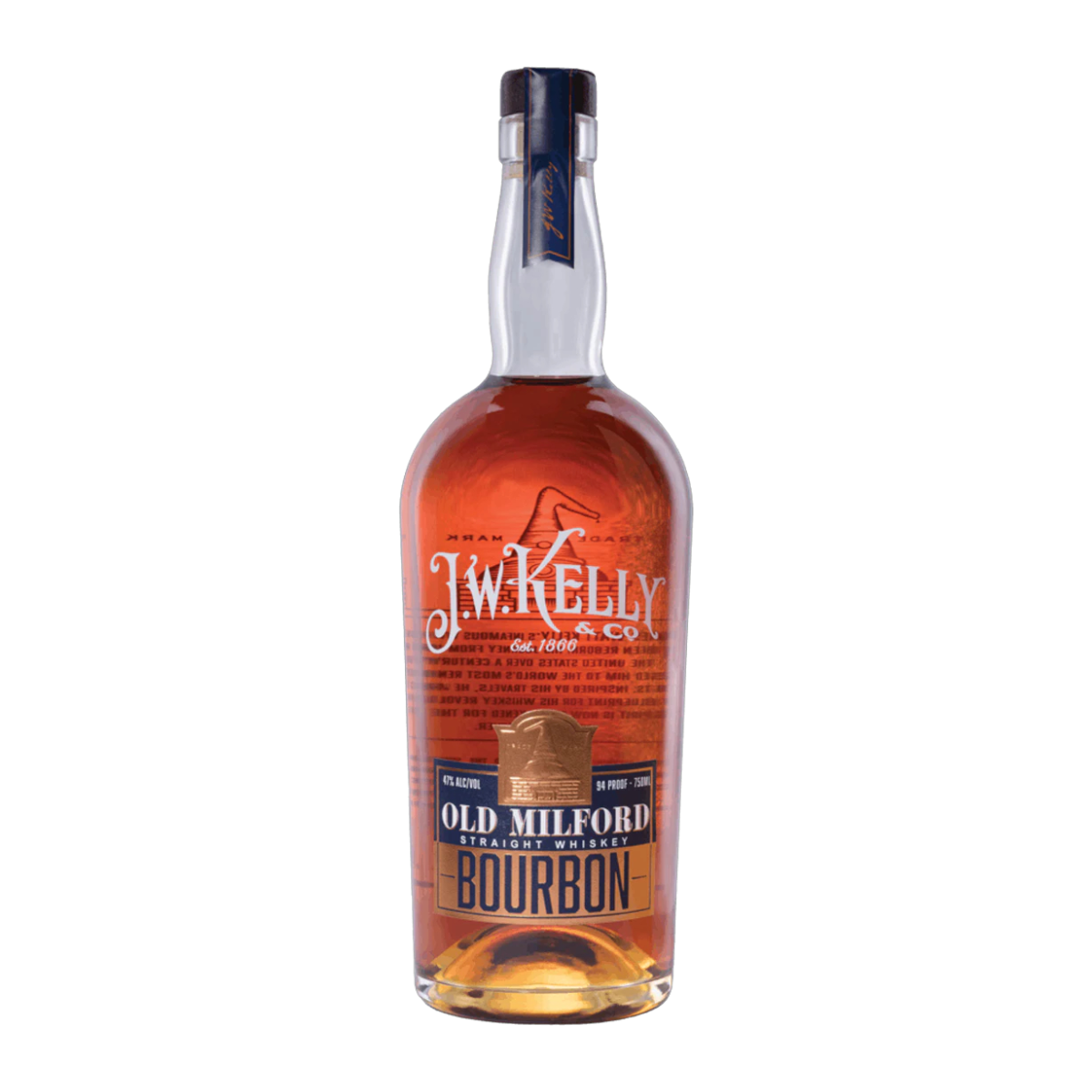 J.W Kelly & Co. Old Milford Straight Bourbon Whiskey