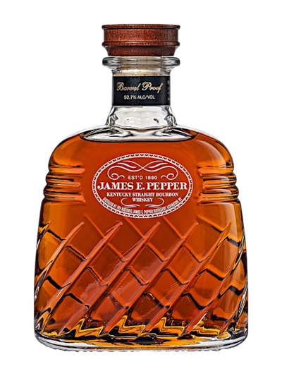 James E. Pepper Decanter Barrel Proof Straight Bourbon Whiskey