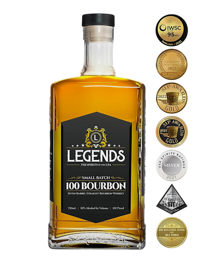 Legends of Georgia Small Batch 100 Bourbon Seven Barrel Blend Whiskey