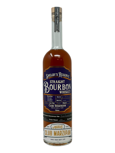 Lost State Distilling Shelby's Reserve Cask Strength Bourbon Whiskey - Selected by Club Marzipan