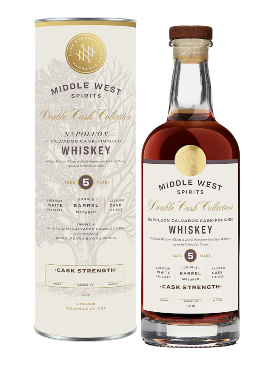 Middle West Spirits Napoleon Dark Pumpernickel Rye whiskey Finished in Calvados 123.8 proof