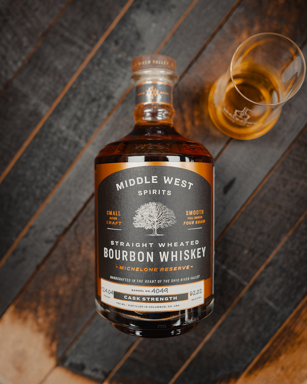 Middle West Spirits Straight Wheated Bourbon Whiskey Barrel #4049 124.04 Proof - Seelbach's