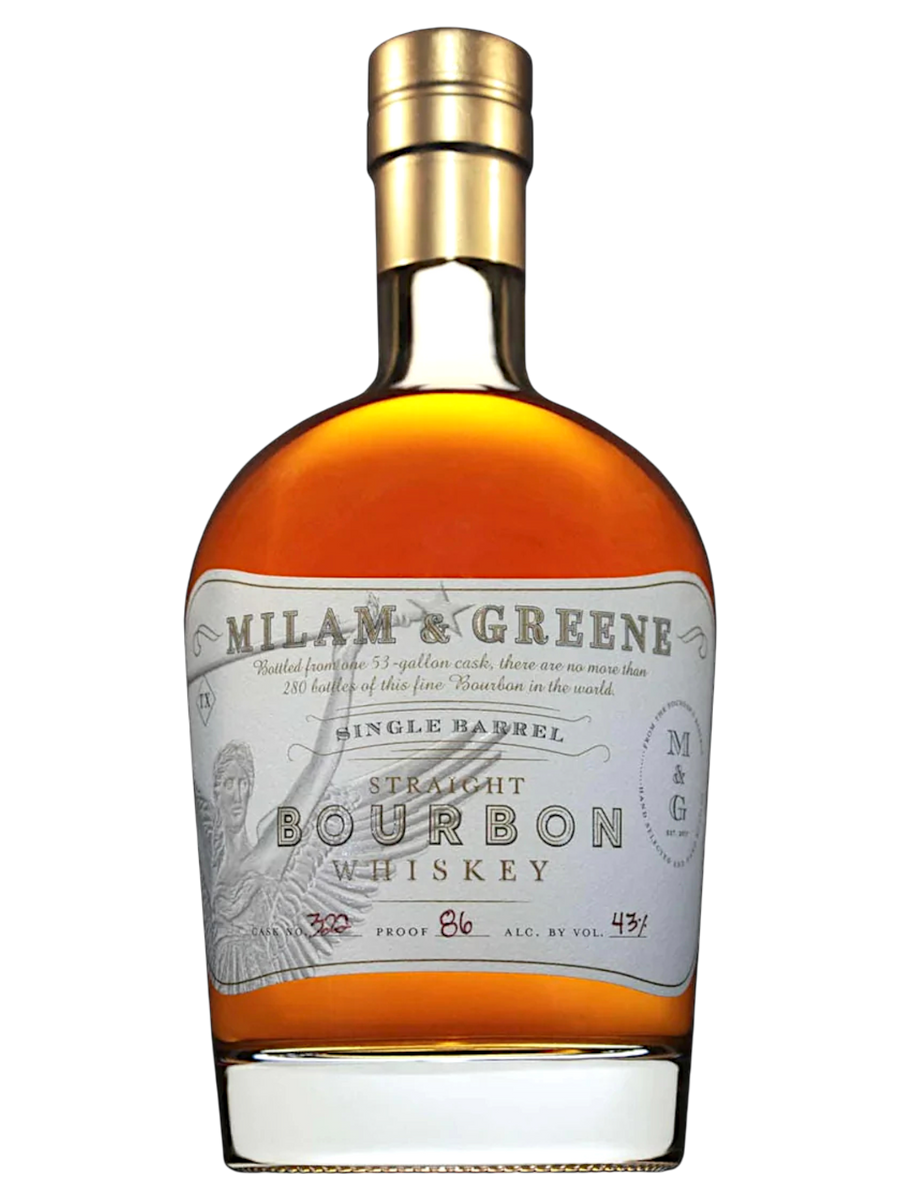 Milam and Greene Single Barrel Straight Bourbon Whiskey 86 Proof