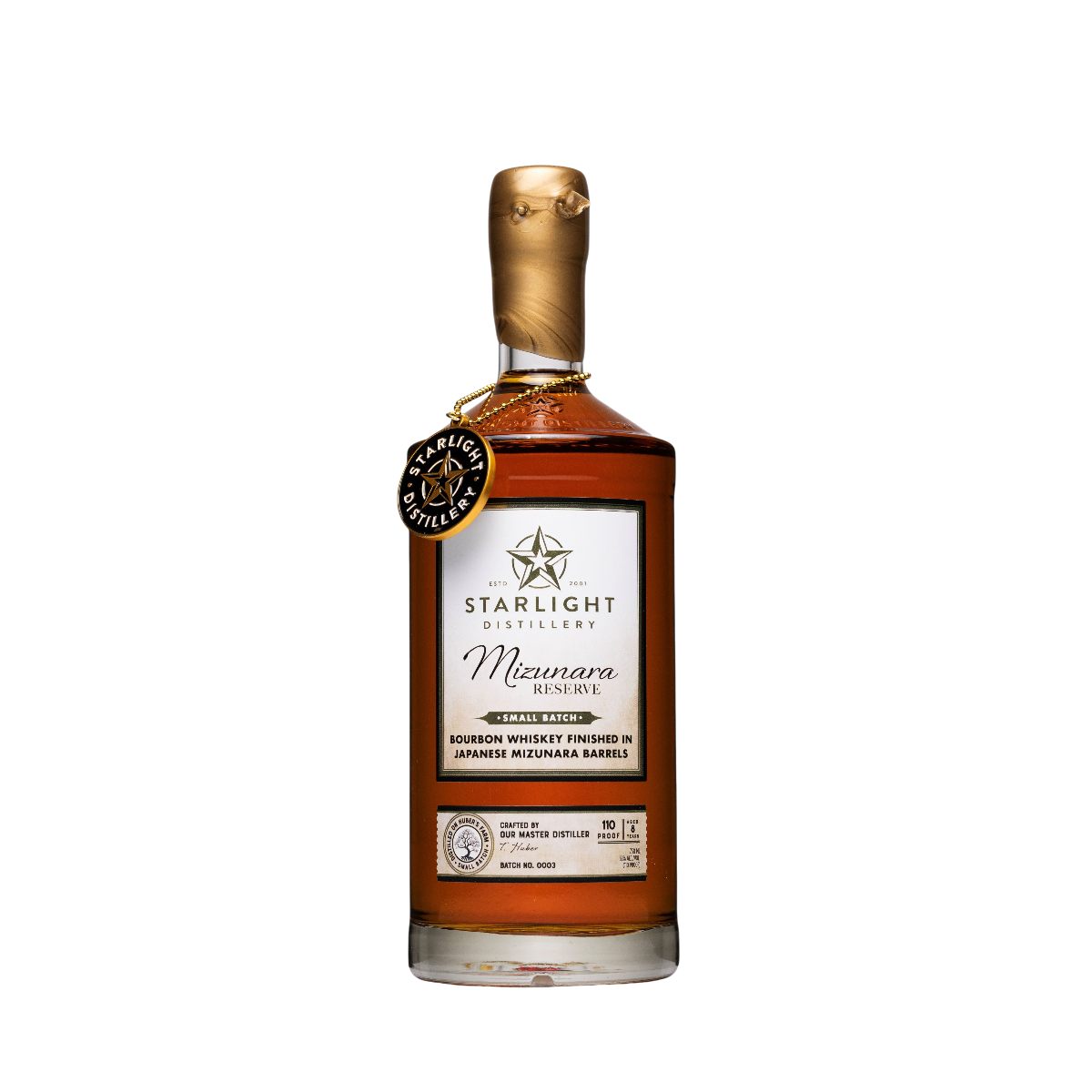 Starlight Distillery Mizunara Finished Bourbon Whiskey Batch 0003