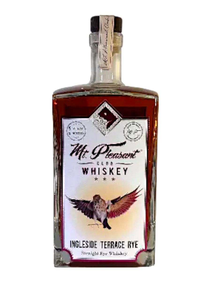 Mt. Pleasant Club Whiskey Ingleside Terrace Rye Whiskey Single Barrel 6 year 9 months