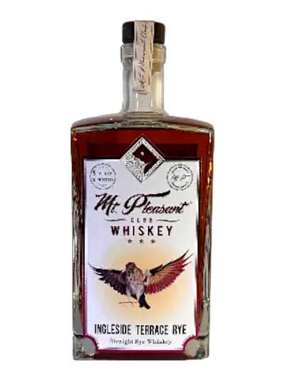 Mt. Pleasant Club Whiskey Ingleside Terrace Rye Whiskey Single Barrel 6 year 9 months