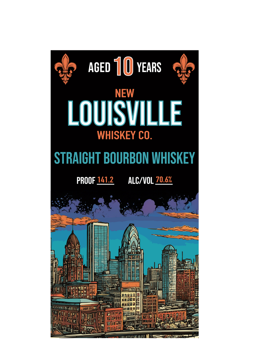 NULU New Louisville 10-Year 141.2 Proof HAZMAT Bourbon #A88- Selected by Seelbach's