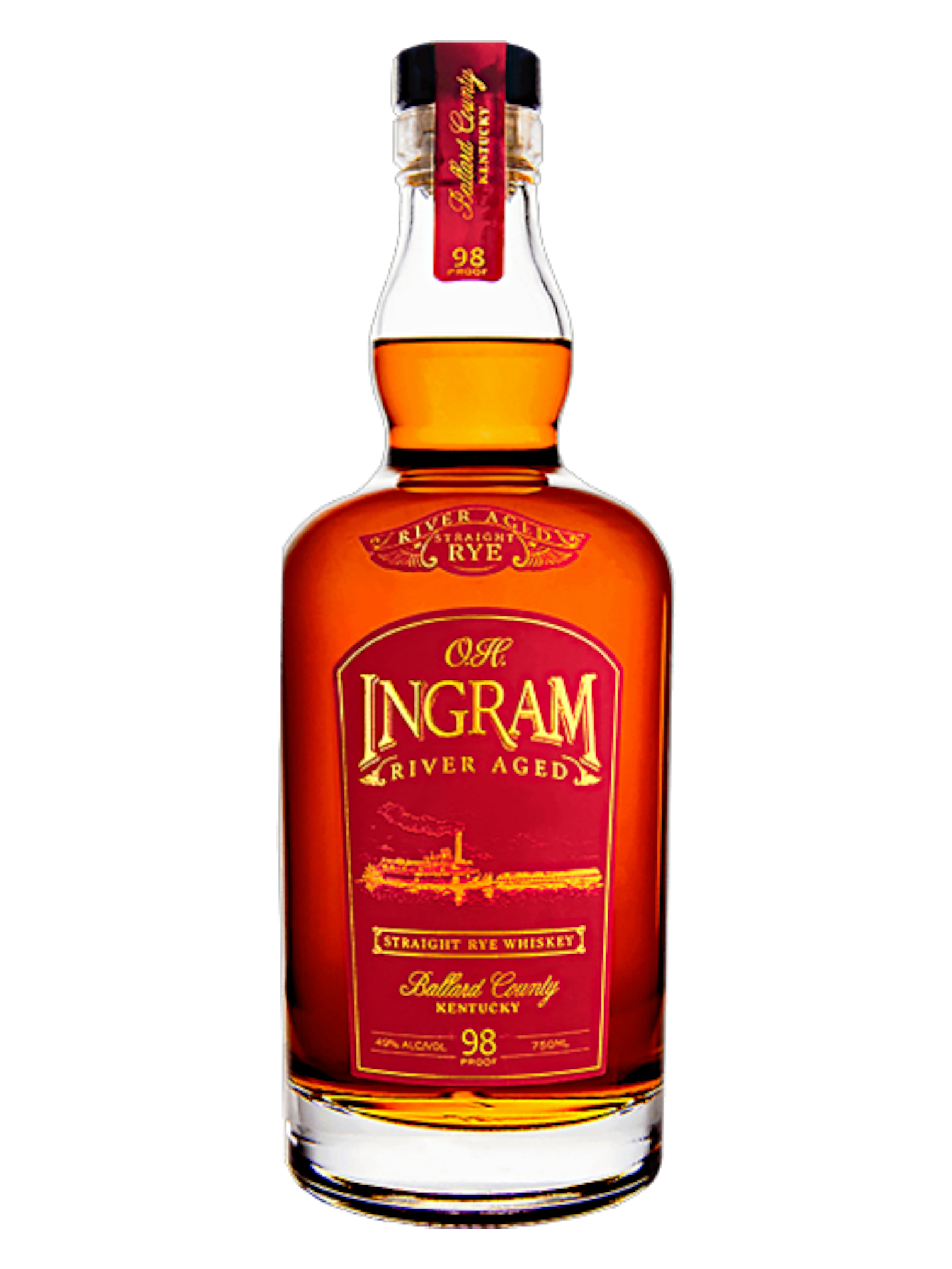 O.H. Ingram River Aged Straight Rye Whiskeyのボトル画像