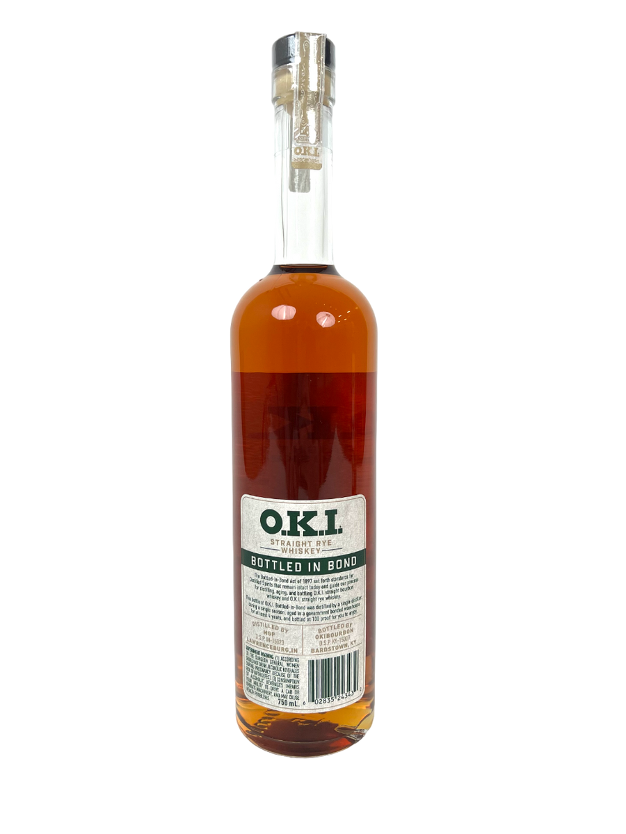 O.K.I Bottled-in-Bond Straight Rye Whiskey