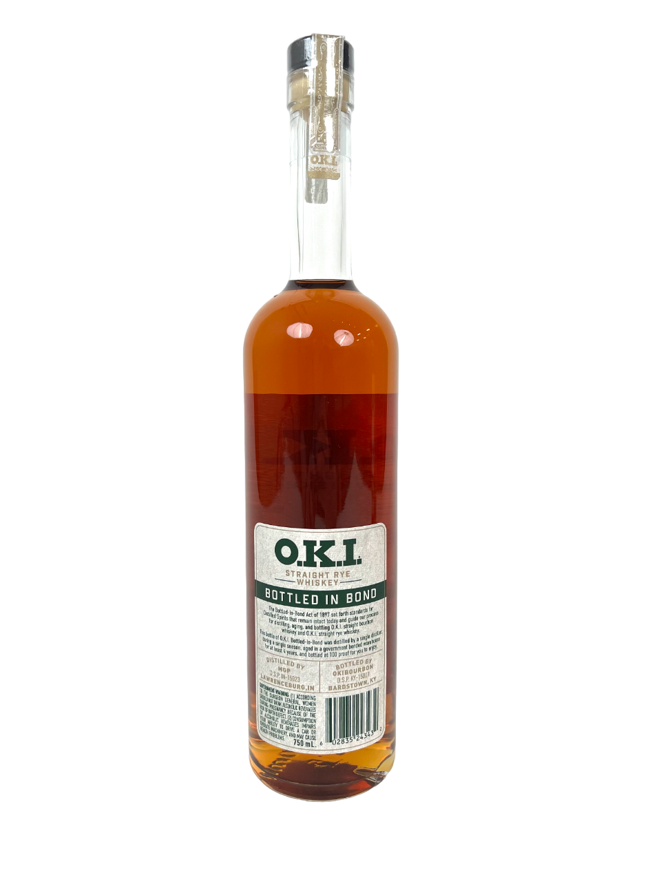 O.K.I Bottled-in-Bond Straight Rye Whiskey – Seelbach's