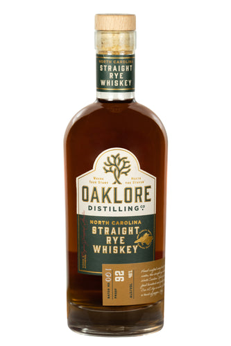 Oaklore North Carolina Straight Rye Whiskey