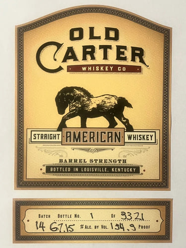 Old Carter American Whiskey Batch 14