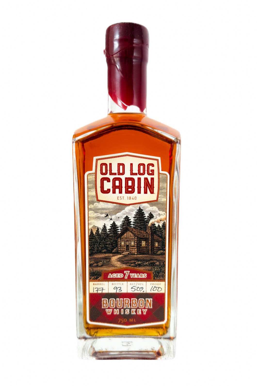 Old Log Cabin Bourbon Whiskey 7-year