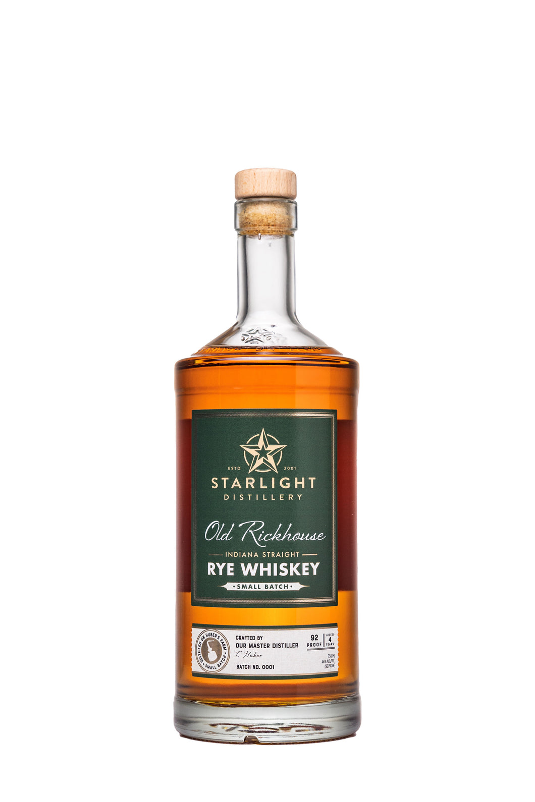 Starlight Distillery Old Rickhouse Indiana Straight Rye Whiskey