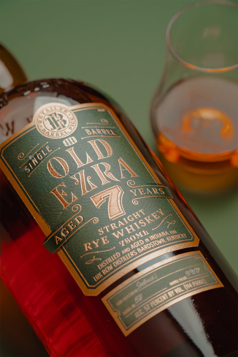 Old Ezra 7-Year Single Barrel Rye Whiskey 114 Proof - Selected by Seelbach's