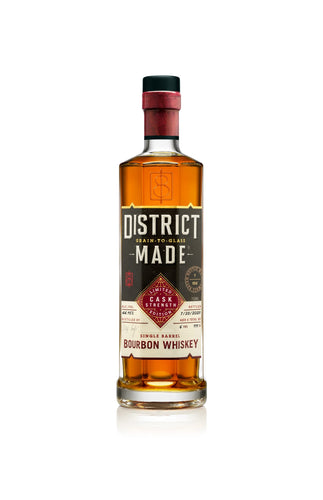 District Made Single Barrel Cask Strength Bourbon Whiskey