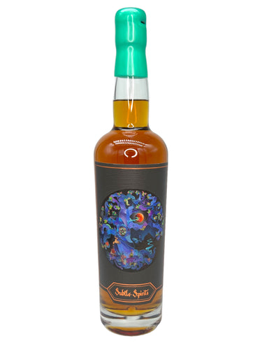 Subtle Spirits Mystic Oak 7-Year Single Barrel #30 Straight Rye Whiskey 114 proof - Aqua Marine Wax