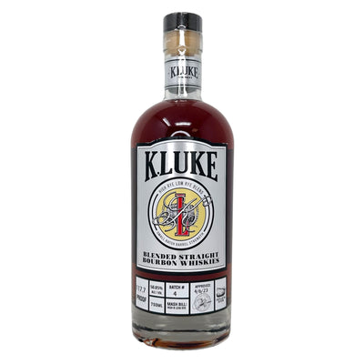 K.LUKE Whiskey Company Small Batch Barrel Strength 117.7 Proof Bourbon Batch 4