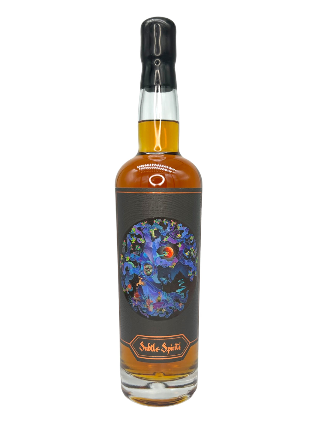 Subtle Spirits Mystic Oak 7-Year Single Barrel #23 Straight Rye Whiskey 118 proof - Black Wax