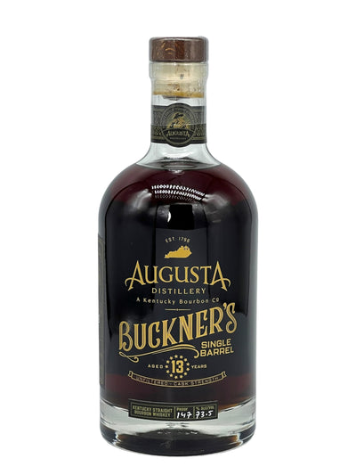 Augusta KY Distillery Buckner's Single Barrel Bourbon #B100 147 proof