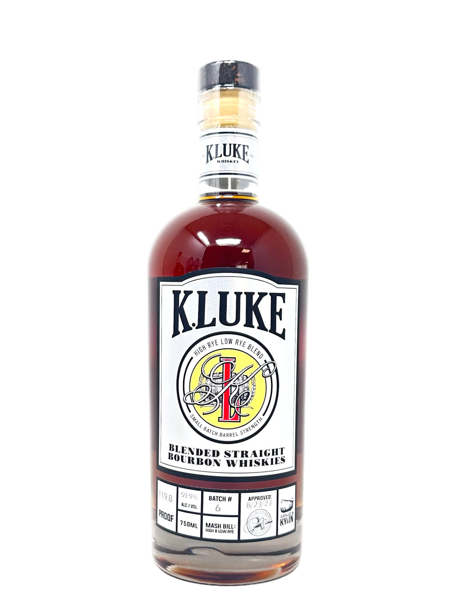 K.LUKE Small Batch Barrel Strength Bourbon Batch 6 119.8 Proof