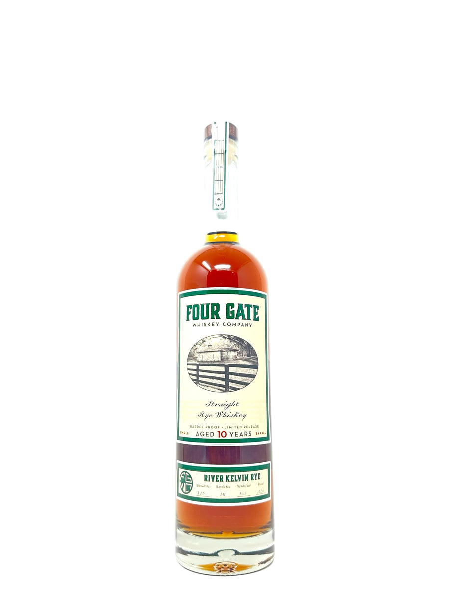 Four Gate Whiskey Co. 10-Year "River Kelvin Rye" Straight Rye Whiskey