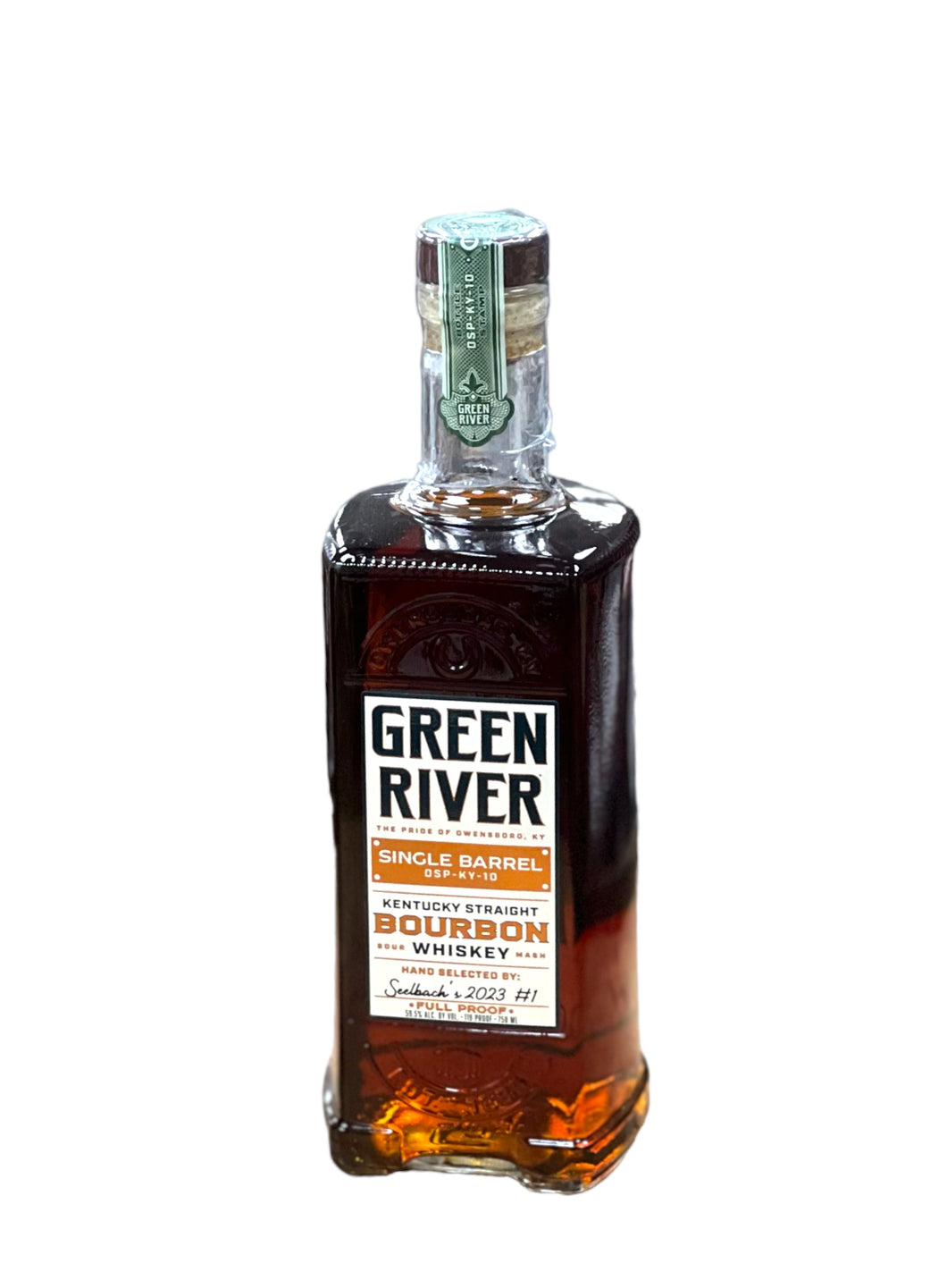 Green River Kentucky Straight Bourbon Whiskey Single Barrel Seelbach's #1