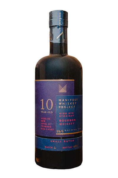 Manifest Whiskey Project 10-Year Small Batch #2.