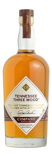 Company Distilling Tennessee Three Wood Straight Tennessee Whiskey Finished with Apple Wood