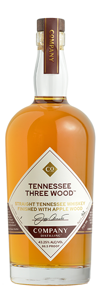 Company Distilling Tennessee Three Wood Straight Tennessee Whiskey Finished with Apple Wood