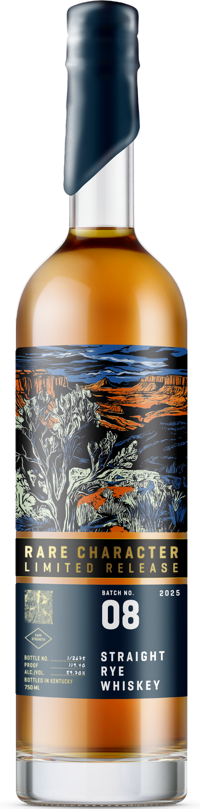 Rare Character Limited Release Straight Rye Batch 08