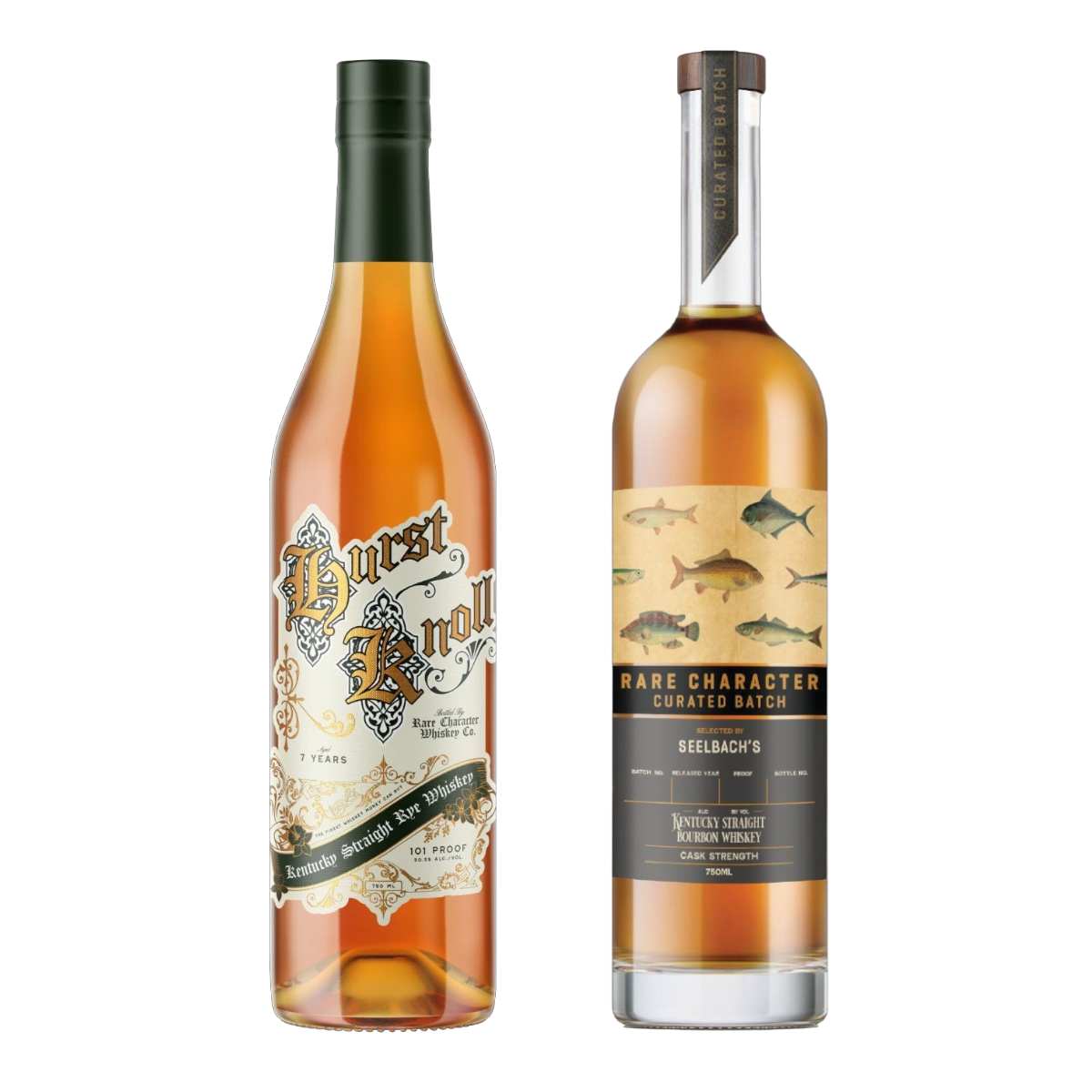 Rare Character Whiskey 2-PACK "Hurst Knoll Rye & Curated Batch"