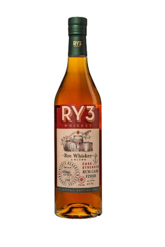 Ry3 Whiskey Rum Cask Finish Cask Strength