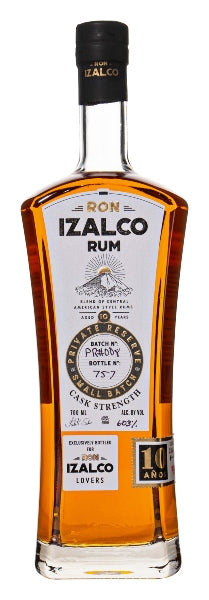 Ron Izalco Rum 10 Year Old Cask Strength Private Reserve