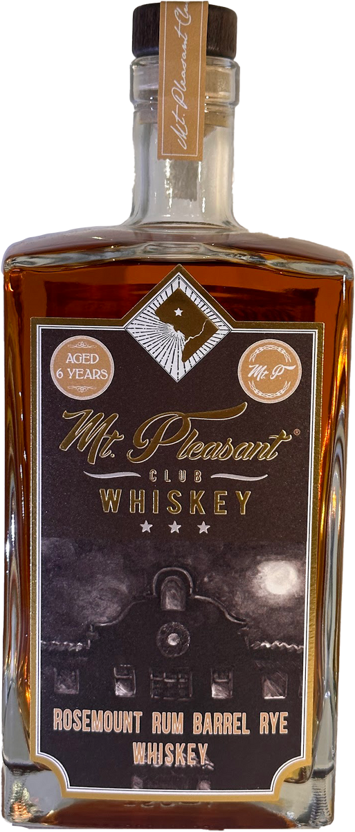 Mt. Pleasant Club Whiskey Rosemount Rum Barrel Rye Whiskey