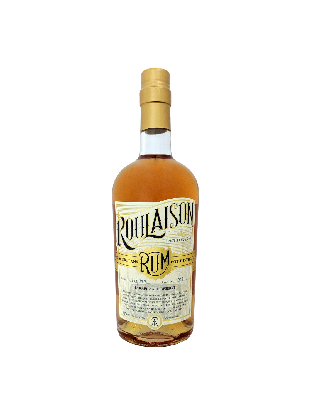 Roulaison Distilling Barrel Aged Reserve Rum