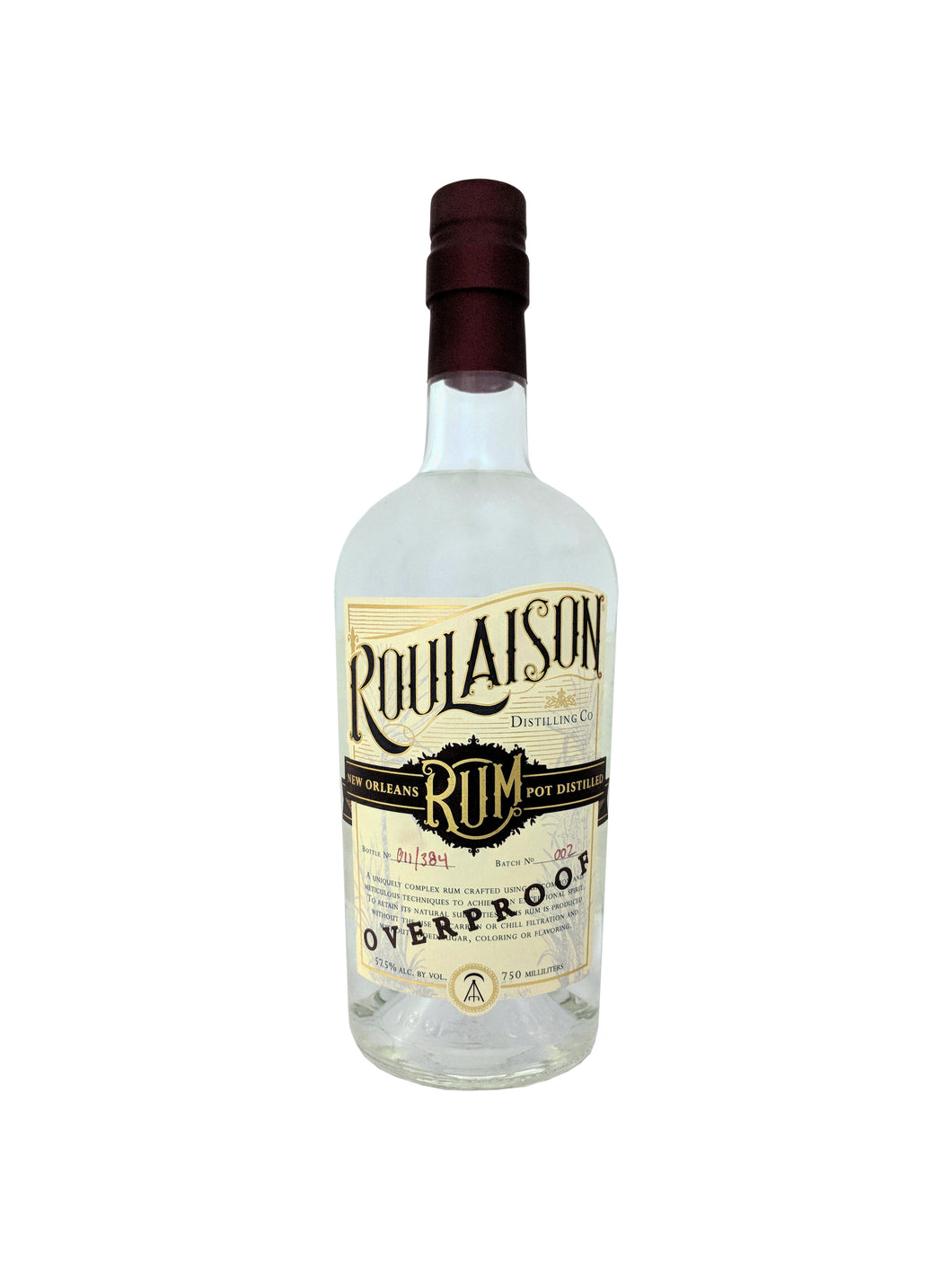 Roulaison Distilling Overproof Rum
