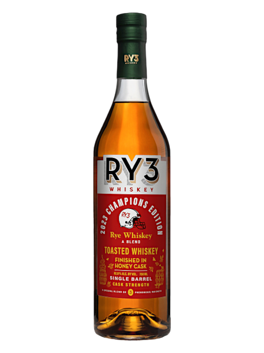 Ry3 Whiskey 2023 Champions Edition Toasted Rye Whiskey Finished in Honey Cask