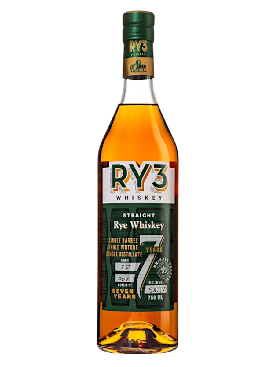 Ry3 Whiskey 7.5 Years Straight Rye Whiskey