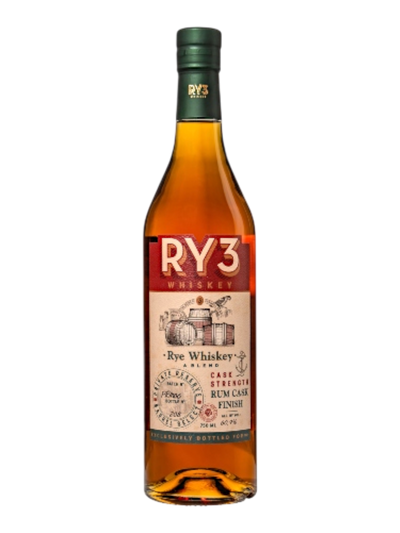 Ry3 Whiskey Rum Cask Finish Cask Strength
