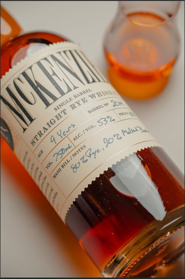 McKenzie Single Barrel 9-Year Rye #2019 106 proof - Selected by Seelbach's & Breaking Bourbon