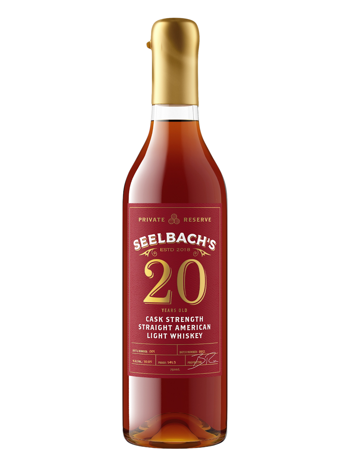 Seelbach's Private Reserve 20-Year 141.3 Proof American Light