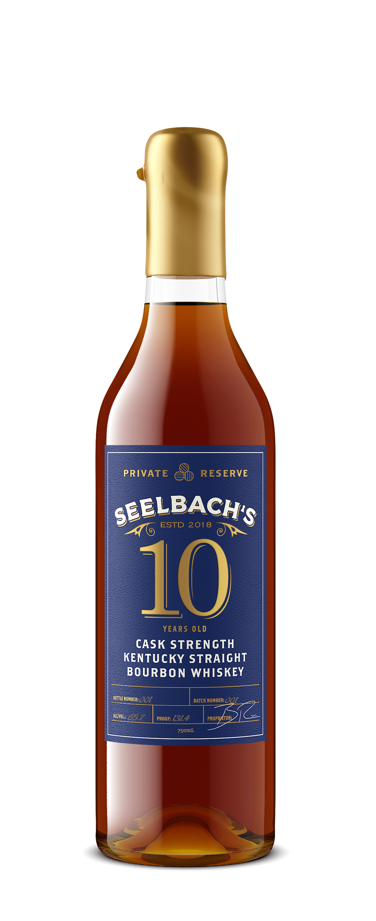 Seelbach's Private Reserve 10-Year Batch 001 131.4 Proof Kentucky