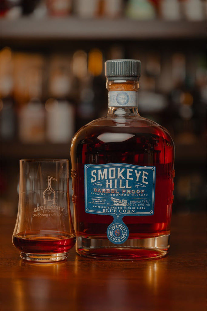 Smokeye Hill Blue Corn Barrel Proof Straight Bourbon Whiskey