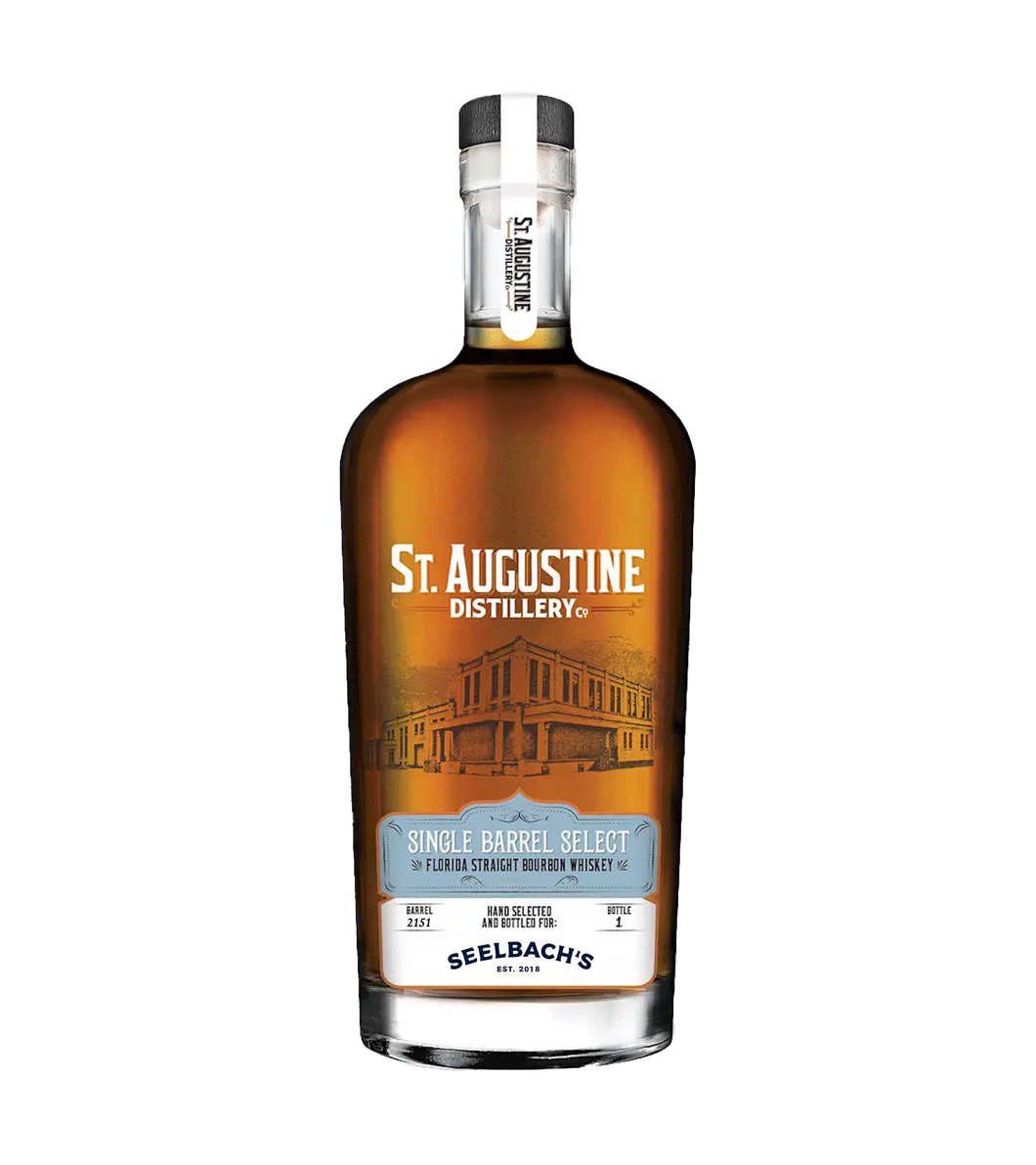 St. Augustine Distillery Single Barrel #2151 109.1 proof - Selected by Seelbach's