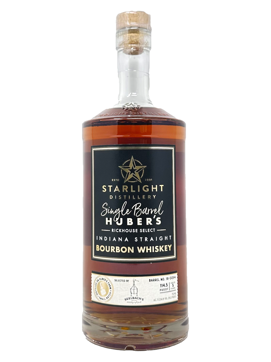 Starlight Distillery Single Barrel Bourbon #18-0054 114.5 proof - Selected by Seelbach's