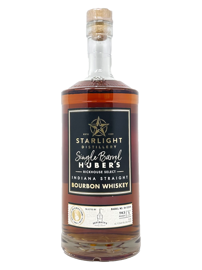 Starlight Distillery Single Barrel Bourbon #18-0054 114.5 proof - Selected by Seelbach's